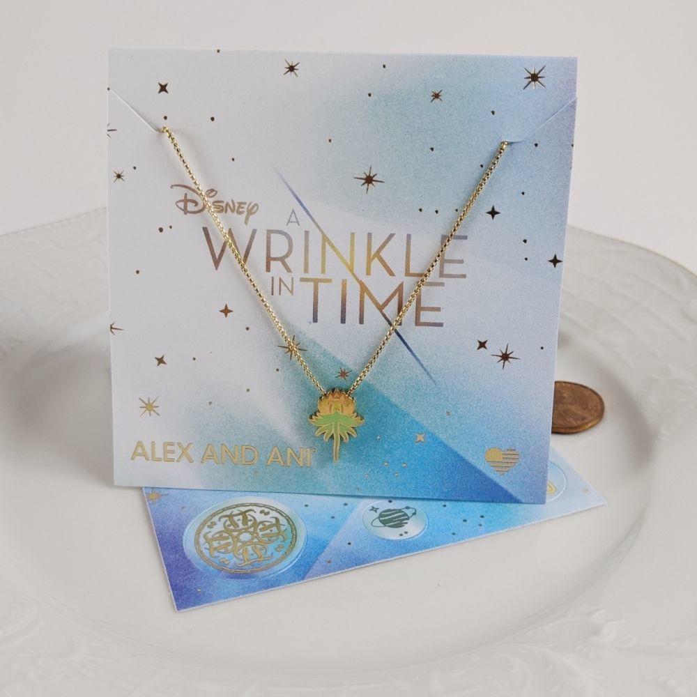 GIVEAWAY 3/14/25!  - Alex and Ani Disney Orange Uriel Flower Necklace